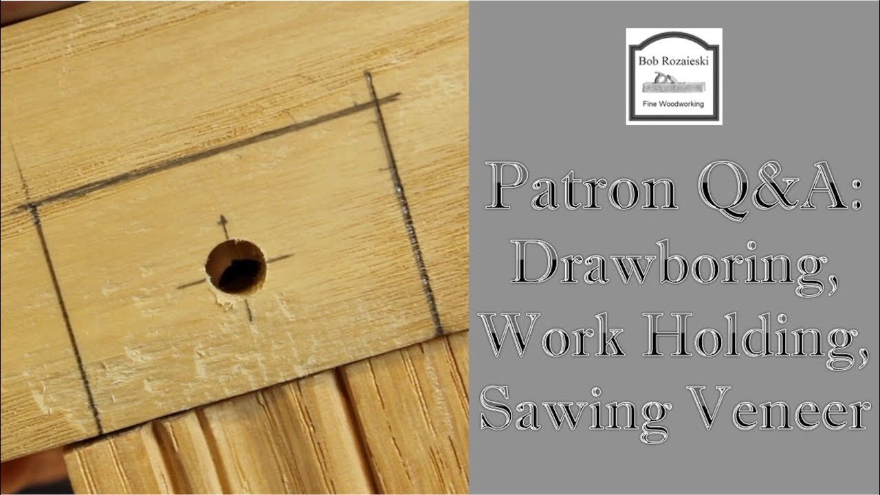 Hand Tool Woodworking Q&A - Draw Boring a Mortise & Tenon - Planing ...