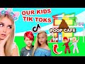 REACTING To Our KIDS *TIK TOKS* And Their *SECRET* GROSS Cafe! (Roblox)