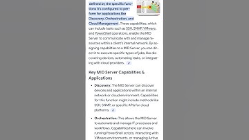 Servicenow MID server Capabilities #servicenow #skfacts