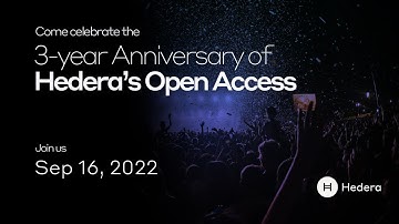 3-Year Anniversary of Hedera