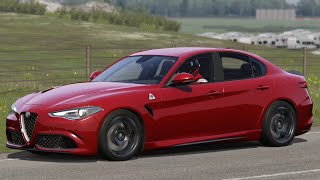 Alfa Romeo Giulia Quadrifoglio (510 HP) at Highlands Long | Assetto Corsa TV REPLAY | Chill drive screenshot 3