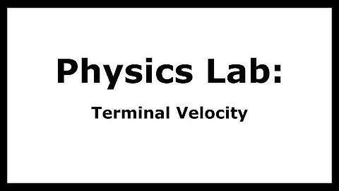 Physics - Lab - Terminal Velocity