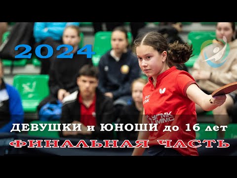 Видео: XXIV Турнир Никитина-2024. Юноши и девушки до 16-ти лет. Финалы