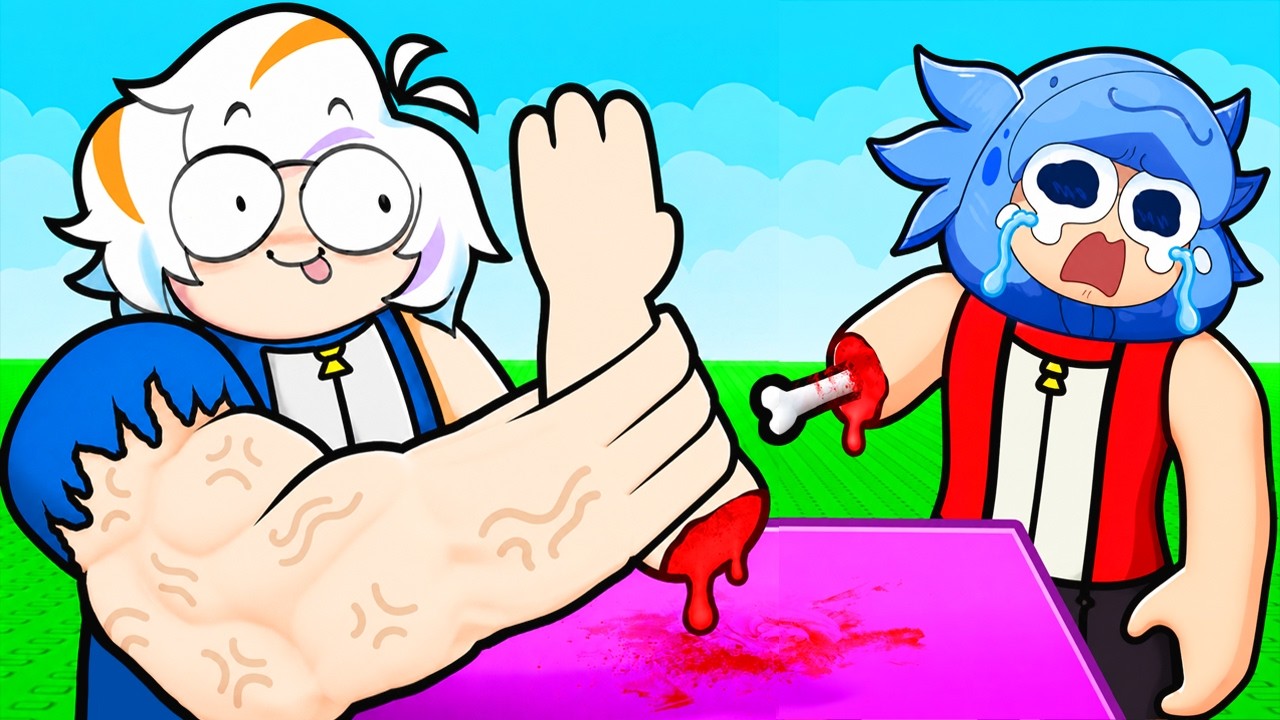 SIMULADOR DE LUCHA DE BRAZOS EN ROBLOX COMPLETO