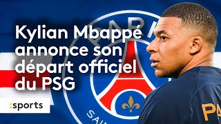 Kylian Mbappé officialise son départ du PSG, sans révéler le nom de son prochain club Resimi