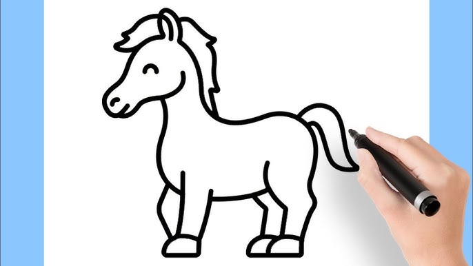 Como desenhar um cavalo