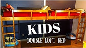 Construction of a triple bunk bed. - YouTube