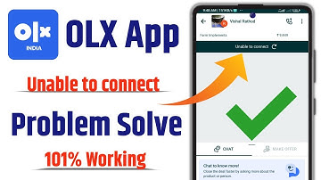 Olx Unable To Connect Problem || Olx Chat Unable To Connect Problem #olx
