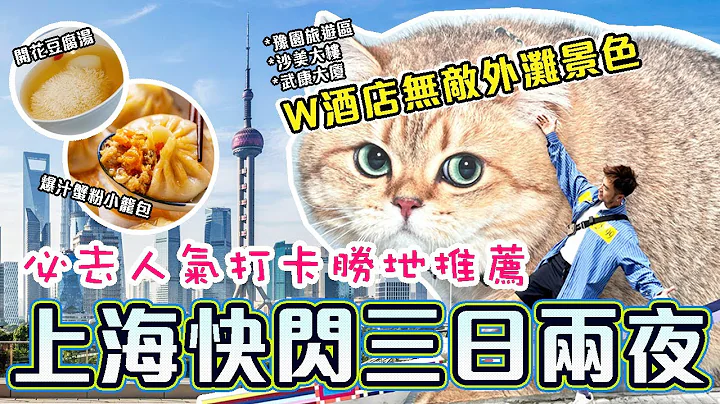 【上海快闪 3日2夜】🔥超时尚 W酒店 饱览外滩景色!!🌃 人气景点📍豫园旅游区｜猫猫打卡墙｜沙美大楼｜武康大厦｜外滩｜上海自由行2023｜Shanghai Vlog｜W hotel Shanghai - 天天要闻