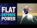 Badminton doubles - Flat defense technique