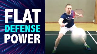 Badminton doubles  Flat defense technique