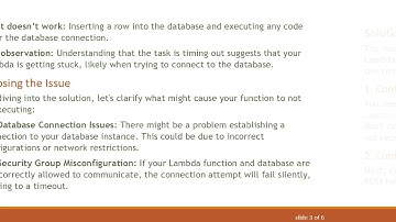 Troubleshooting AWS Lambda Execution Issues: Why Your Python Code Might Not Be Running Completely