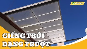 Lắp Đặt Giếng Trời Tự Động Cỡ Lớn - Dạng Trượt ✅ Funas - Đà Nẵng