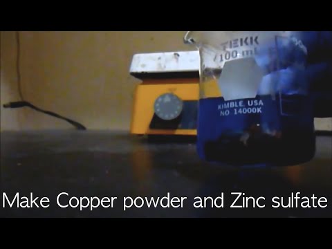 Make Zinc Sulfate, and Copper Metal