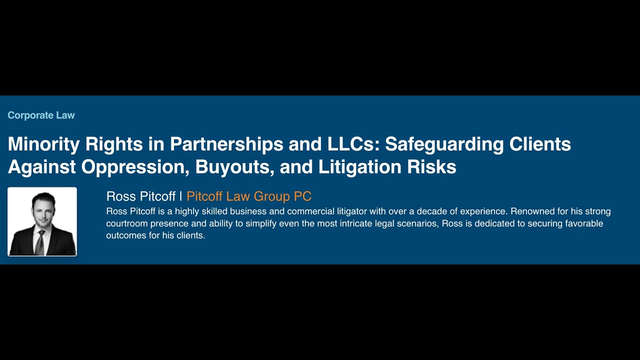 Minority Owner Rights - Understanding Company Operations & Records: