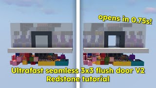 TUTORIAL | ultrafast seamless 3x3 flush door V2 [MCJV 1.20.1]
