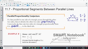 H Geo -11.7 Proportional Segments Between Parallel Lines