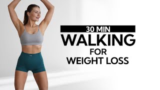 30 MIN WALKING METABOLIC EXERCISES FOR WEIGHT LOSS- No Jumping | Standing | Walk at Home