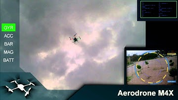 Aerodrone M4X -Arduino - Multiwii  MW v1.8p1 - Test Fly #5 (MUSIC)