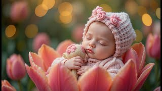 Baby Sleeping in Tulip Flower π·πΆ | 3 Hours Gentle Lullabies with Plush Toy #Lullaby