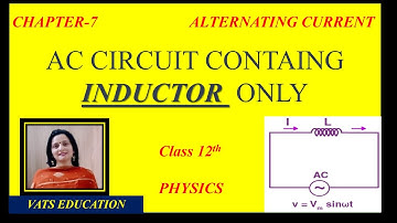 AC Circuit Containing Inductor only | Chapter 7 Alternating current Class12 physics