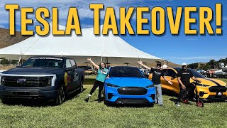 Ford EVs Join Tesla Takeover 2023!