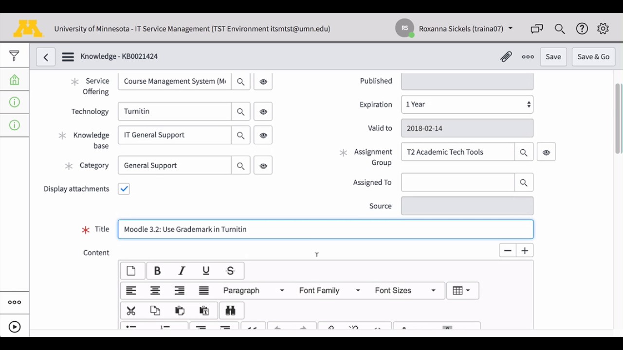 Servicenow Knowledge Base Template