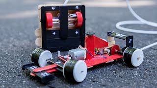 Wow! How to make a F1 car at home from popsicle sticks - Remote controlled - Amazing DIY toy