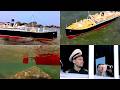 DIY Cardboard ship in action, RC model of the Athenia liner sets out to sea