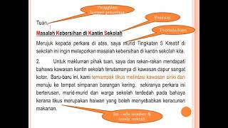 karangan surat rasmi Bahasa Melayu KSSM