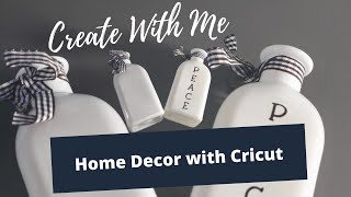 Create With Me || Quick Home Decor with Cricut