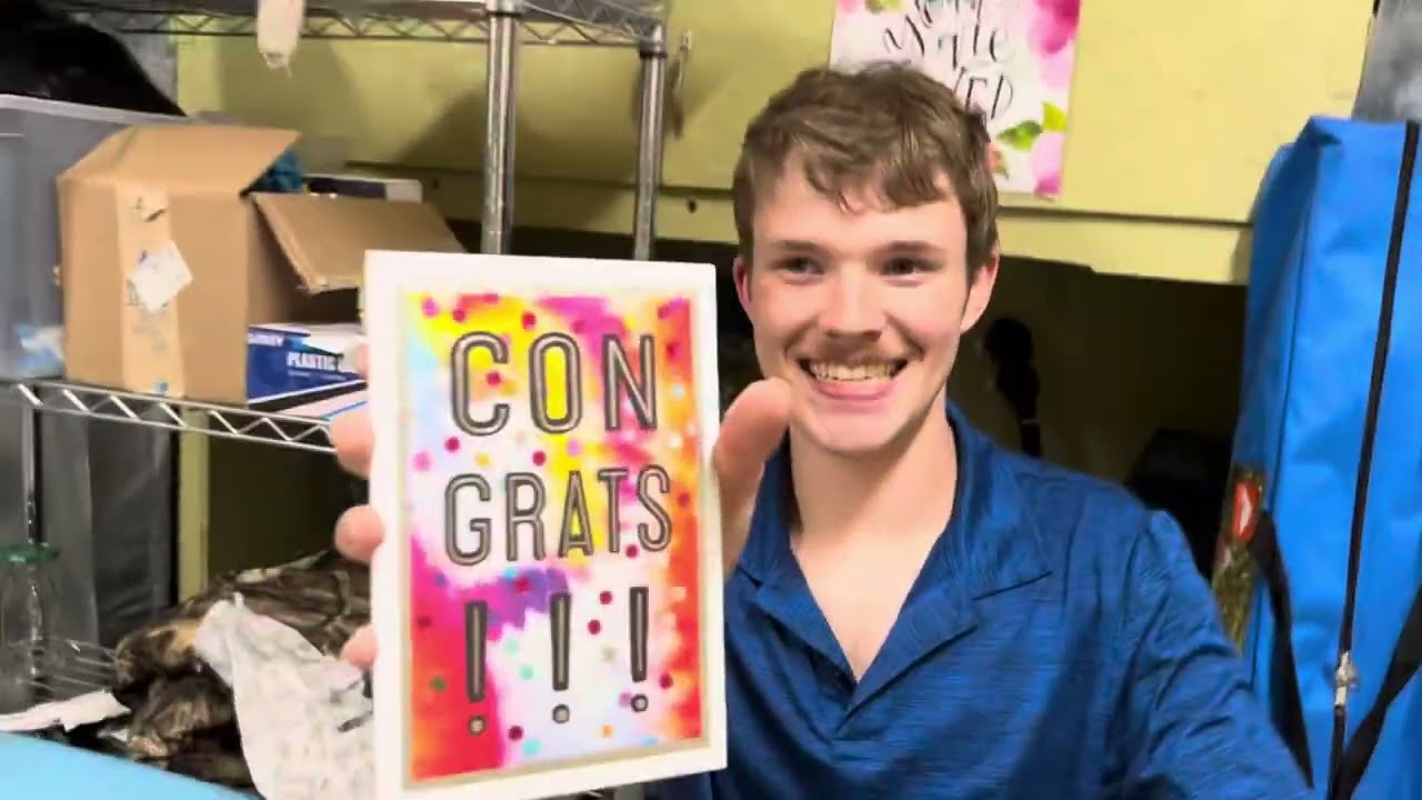 Opening up my graduation presents