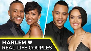 HARLEM (AMAZON) Actors Real-Life Couples ❤️ Meagan Good’s Recent Divorce, Grace Byers Pregnant &more