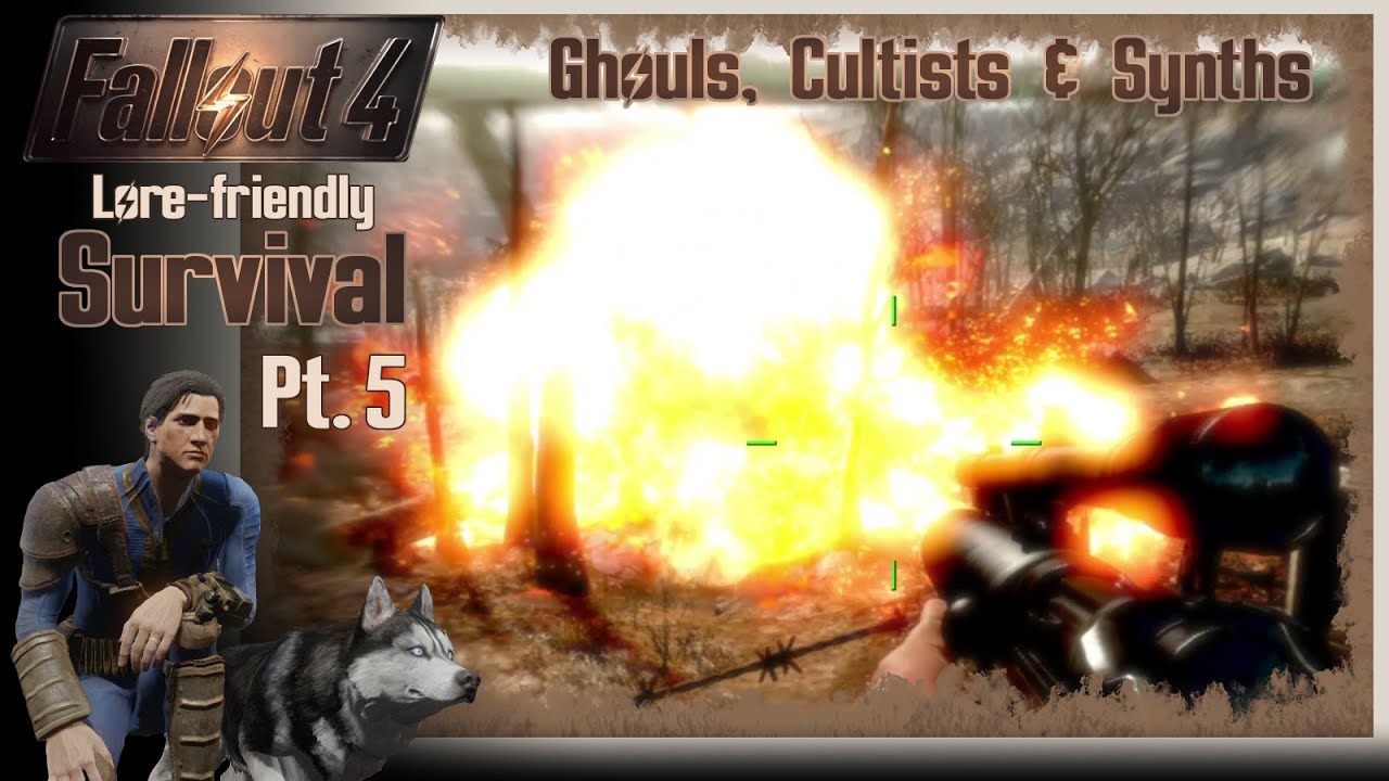 Fallout 4 Lore-friendly Survival Part 5 - Ghouls, Cultists and Synths