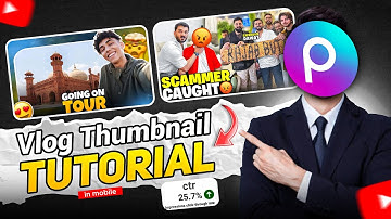 vlog thumbnail kaise banaye | how to make vlog thumbnail in picsart