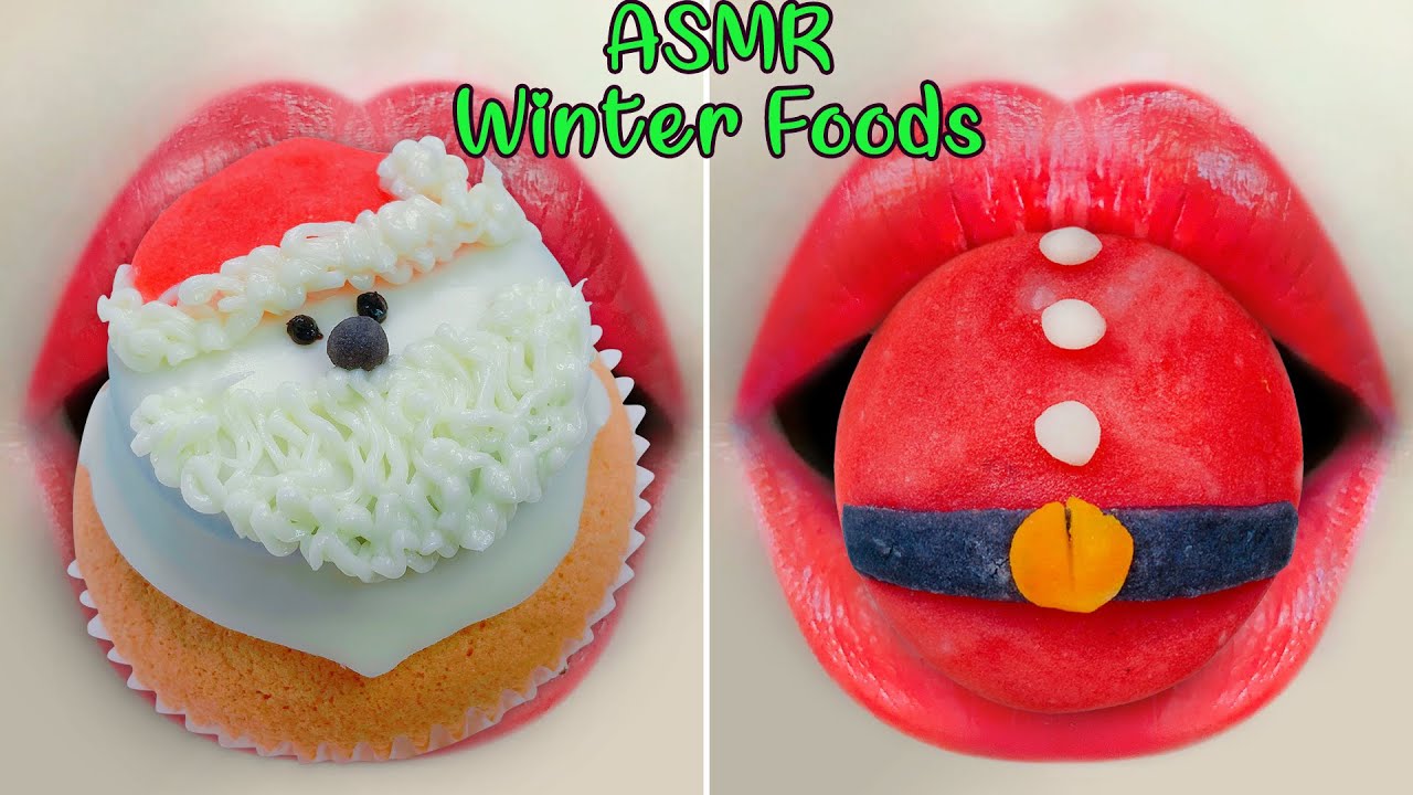 WINTER FOOD CHALLENGE EMOJI MUKBANG ASMR TIKTOK EMOJI FOOD CHALLENGE