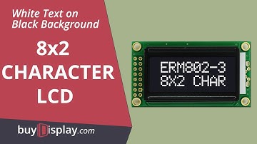 3.3V/5V Black Character LCD Module 8x2 Display I2C Arduino Code with Library,Example