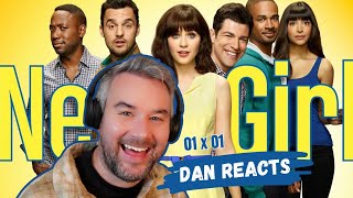First time watching NEW GIRL! Reacting to Pilot - 01x01
