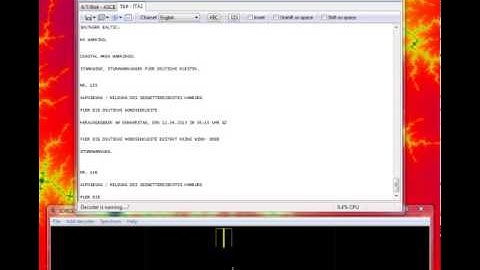 Icom IC 9100 - Rtty - Sorcerer 1.1 - 147 khz - DWD See Wetterdienst