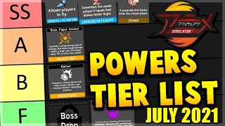 Anime Fighting Simulator Power Tier List (July 2021)
