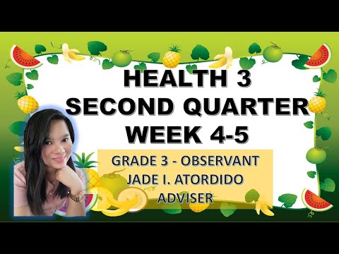 HEALTH 3 SECOND QUARTER WEEK 4 AND WEEK 5 PARAAN UPANG MAIWASAN ANG KARANIWANG SAKIT | DonJade Vlog