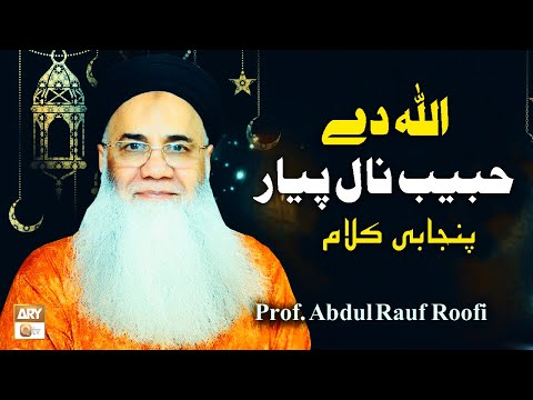 Allah De Habib Naal Pyar Hona Chahida Punjabi Kalam Prof Abdul Rauf Rufi
