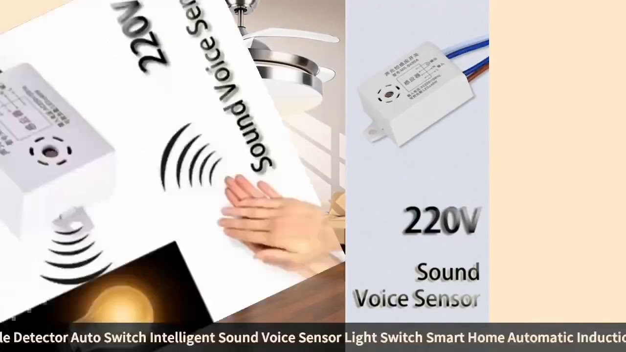 220V Module Detector Auto Switch Intelligent Sound Voice Sensor Light ...