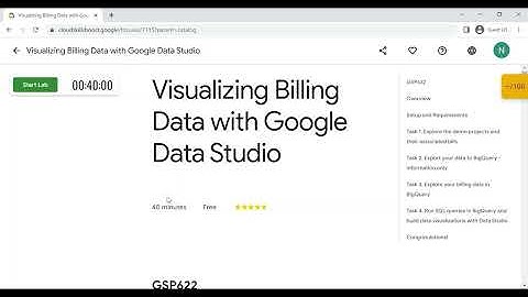 Visualizing Billing Data With Google Data Studio | 100% score.