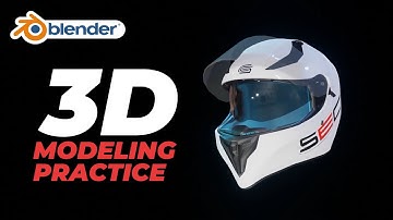 Helmet modeling and animation using BLENDER