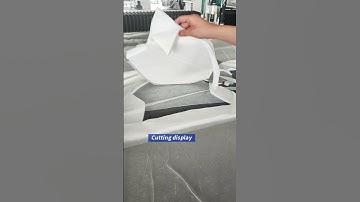 small multi layer non woven fabric cutting  #cnccuttingmachine