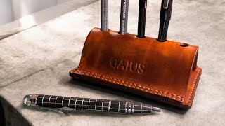 Luxury Leather Pen Holder - Easy DIY | Premium Pattern for Tools or Desk Organization