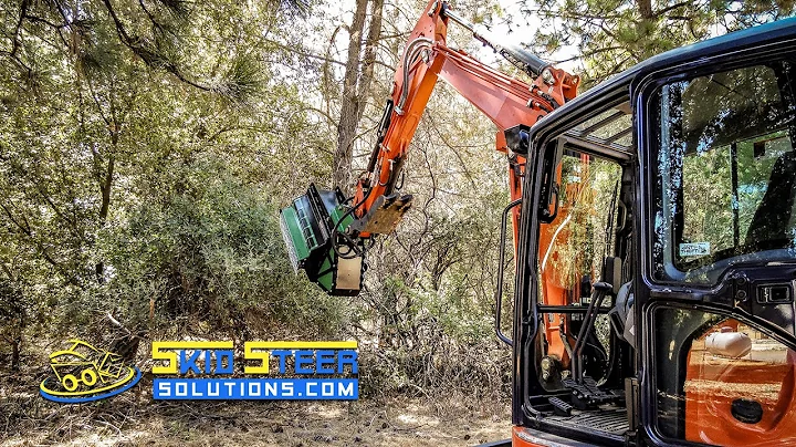 Brush Hound Excavator Flail Mower Overview + Demo | Skid Steer Solutions