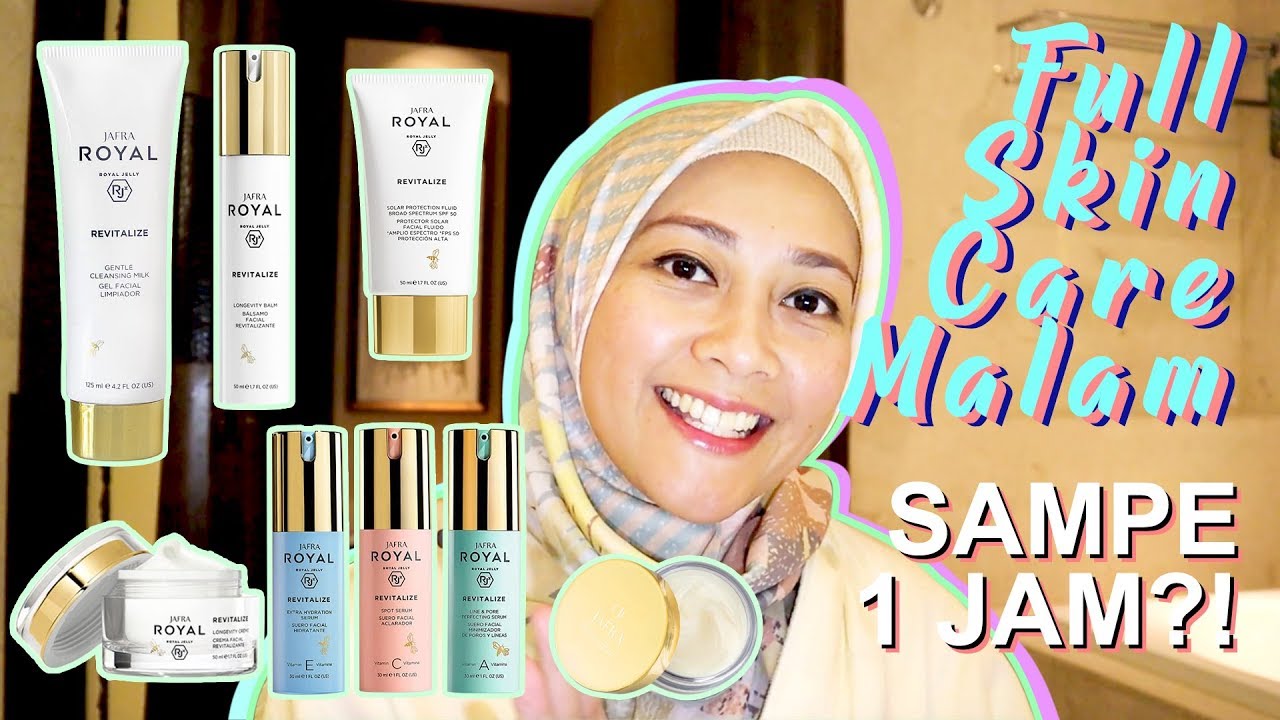 Pake Skin Care Malam JAFRA REVITALIZE RJX , sampai 1 jam