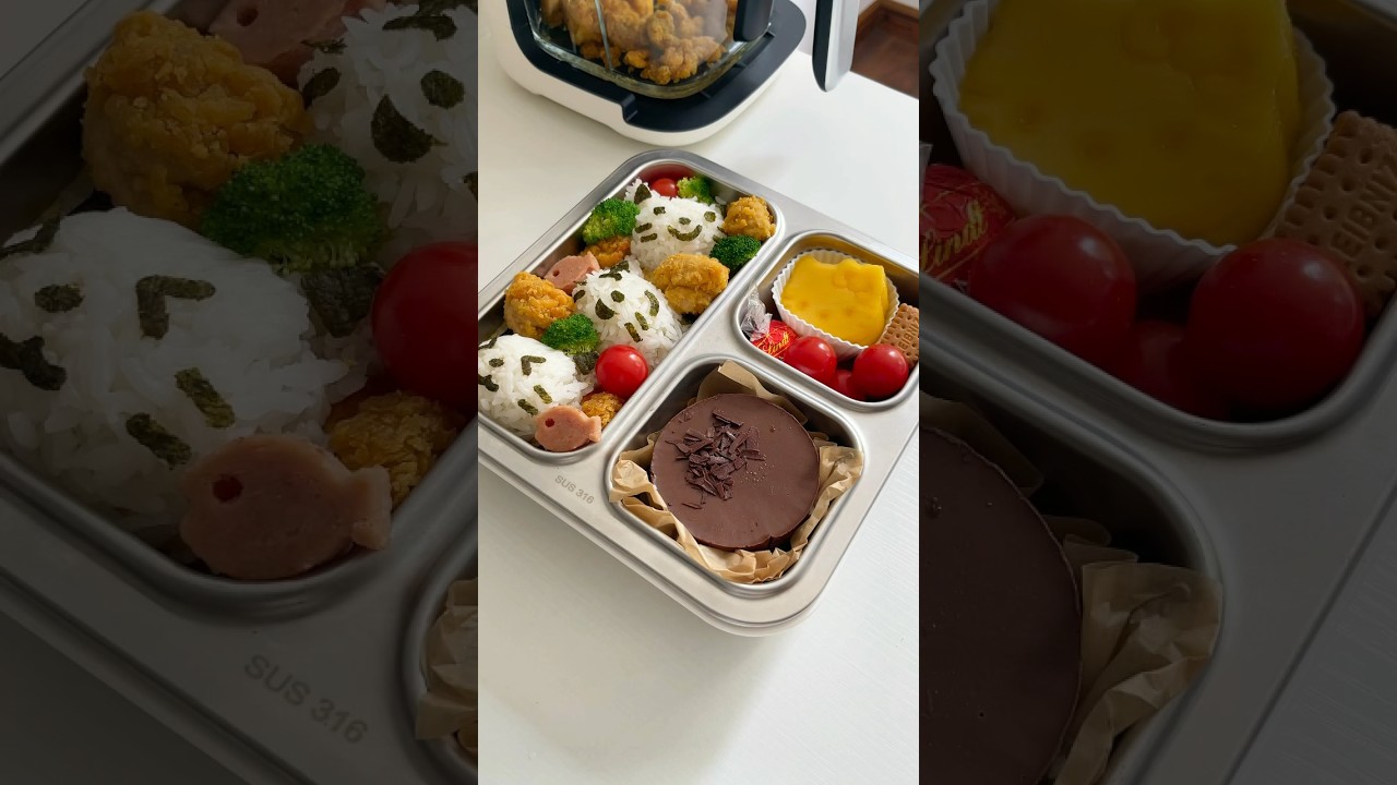 Make lunchbento with me #asmr #lifestyle #food #satisfying #lunchbox #bento